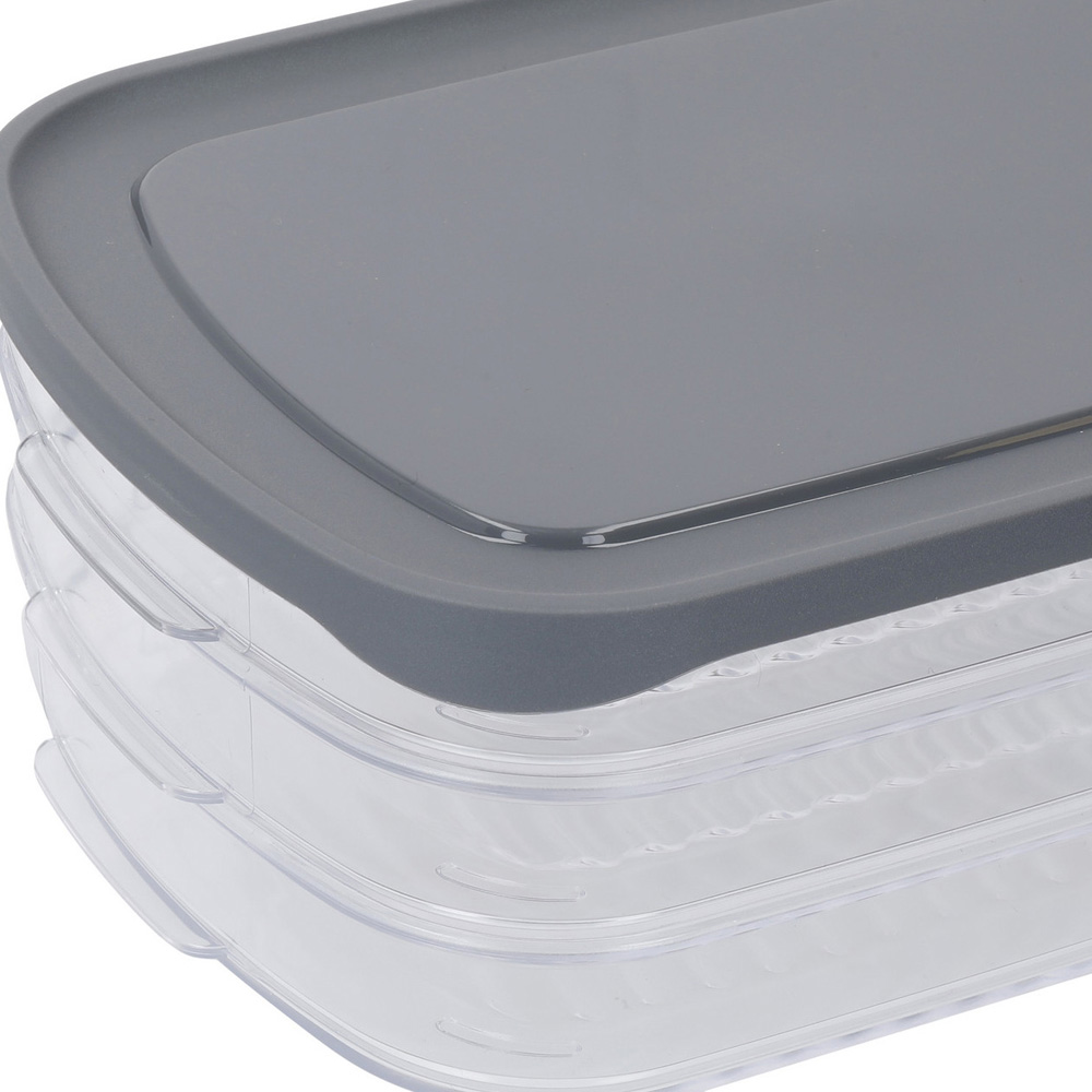 Контейнер для нарезки Kitchen Craft MASTERCLASS, трехуровневый, пластик, 23,1 x 16,3 x 7,7 см