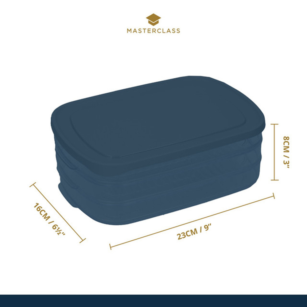 Контейнер для нарезки Kitchen Craft MASTERCLASS, трехуровневый, пластик, 23,1 x 16,3 x 7,7 см