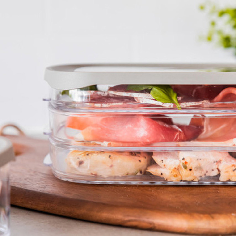 Контейнер для нарезки Kitchen Craft MASTERCLASS, трехуровневый, пластик, 23,1 x 16,3 x 7,7 см