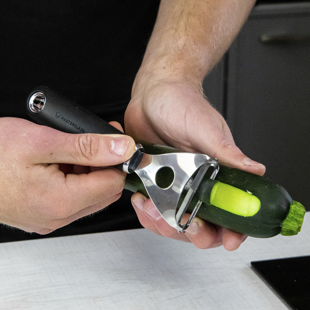 Овощечистка с горизонтальным лезвием Kitchen Craft MASTERCLASS SOFT GRIP