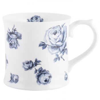 Кружка для чая Katie Alice VINTAGE INDIGO White Floral, фарфор, 400 мл