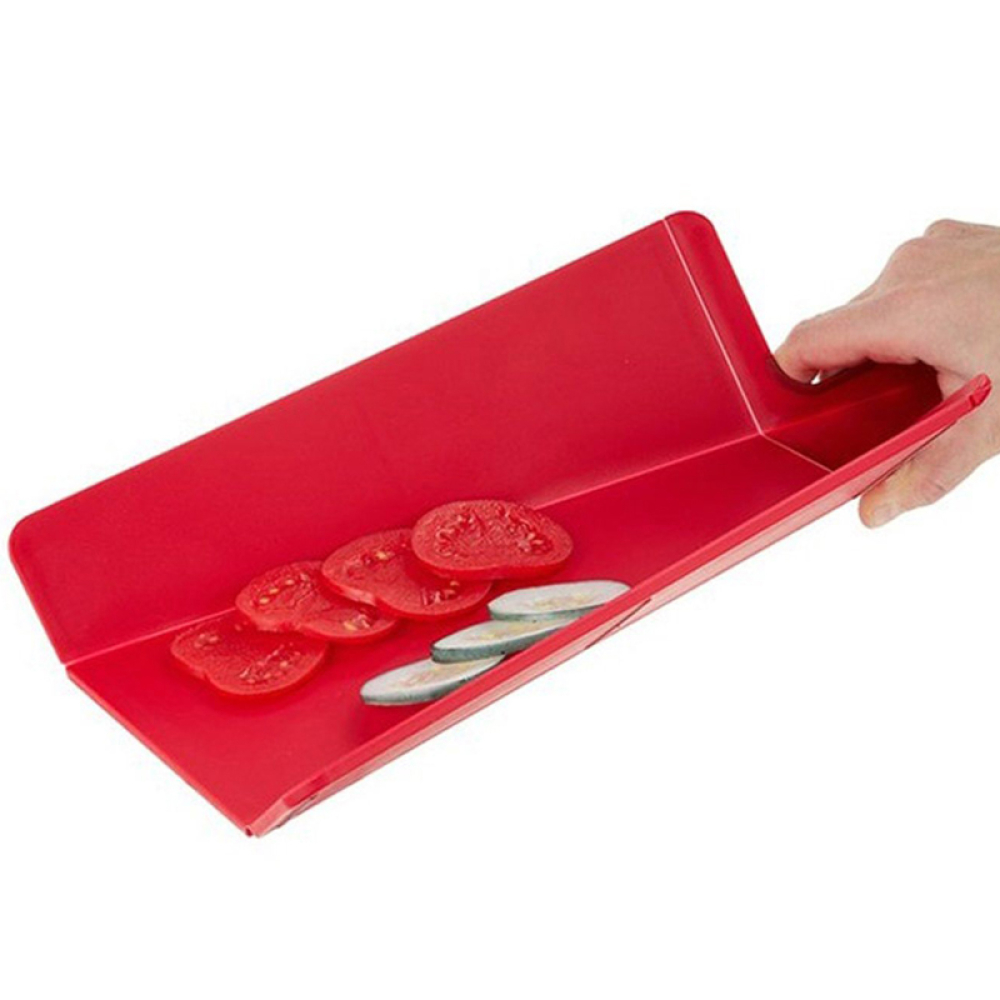 Доска разделочная складная Joseph Joseph Chop2Pot, красная, 38 х 21 х 1,5 см