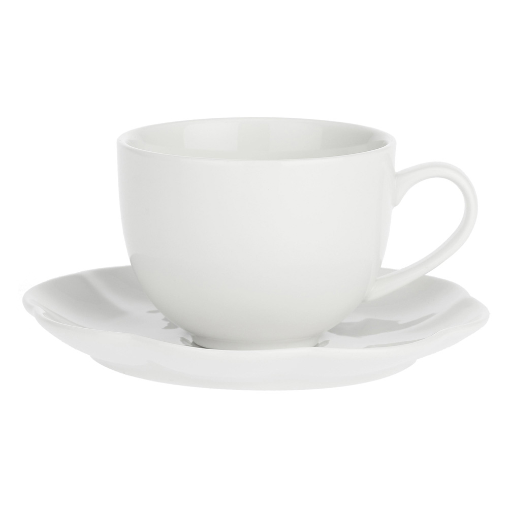 Чашка для чая с блюдцем La Porcellana Bianca VILLADEIFIORI, фарфор, 200 мл