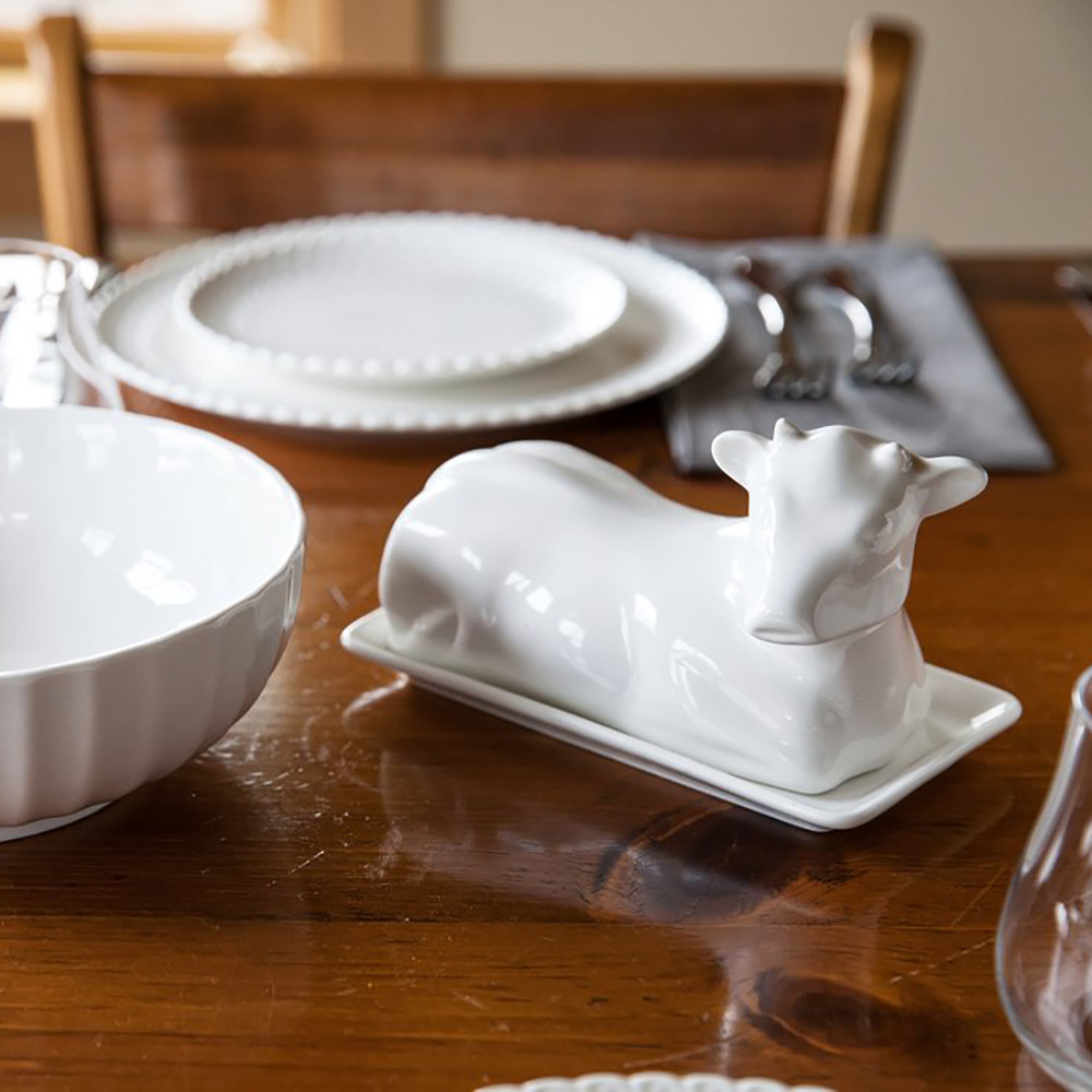 Емкость для сливок COW La Porcellana Bianca MUCCHINE, фарфор, 12 х 7,5 см