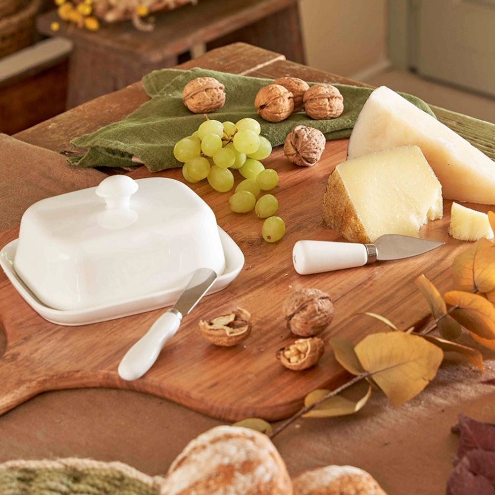 Масленка La Porcellana Bianca TERRINE, фарфор, 12 х 9,5 см