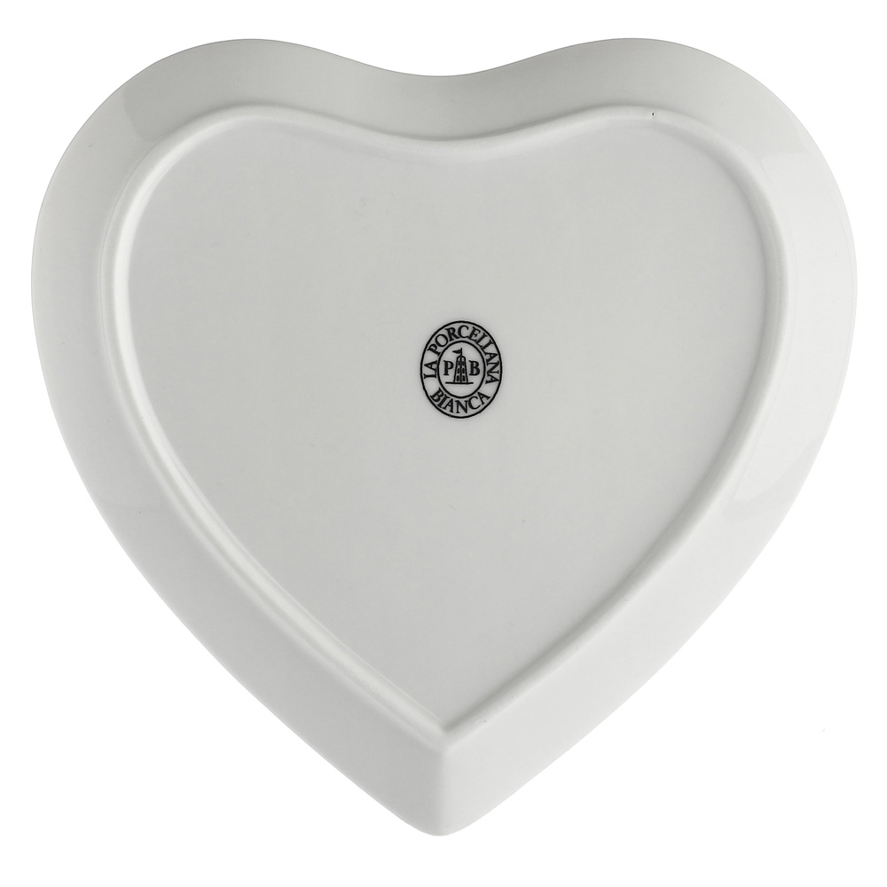 Набір тарілок HEART La Porcellana Bianca CUPIDO, порцеляна, 17 х 17 см, 2 пр.