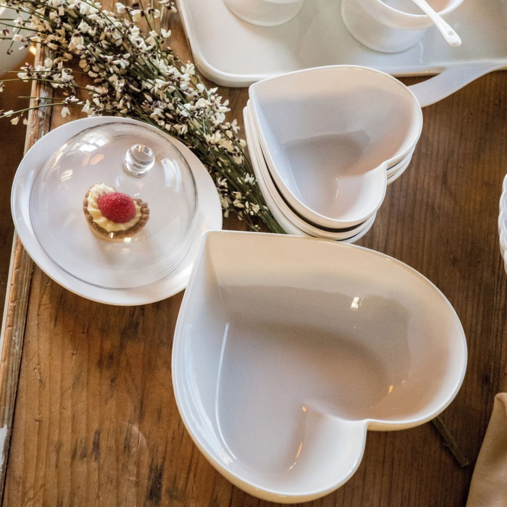 Форма для выпекания HEART La Porcellana Bianca CUPIDO, фарфор, 25 х 24 см