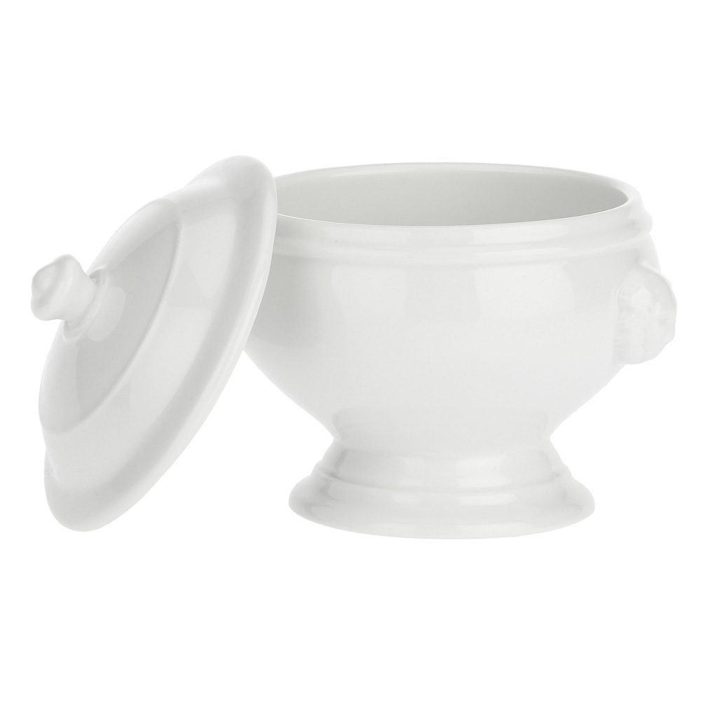 Чаша супова з кришкою LION La Porcellana Bianca CHIMERA, порцеляна, діам. 11 см, 365 мл