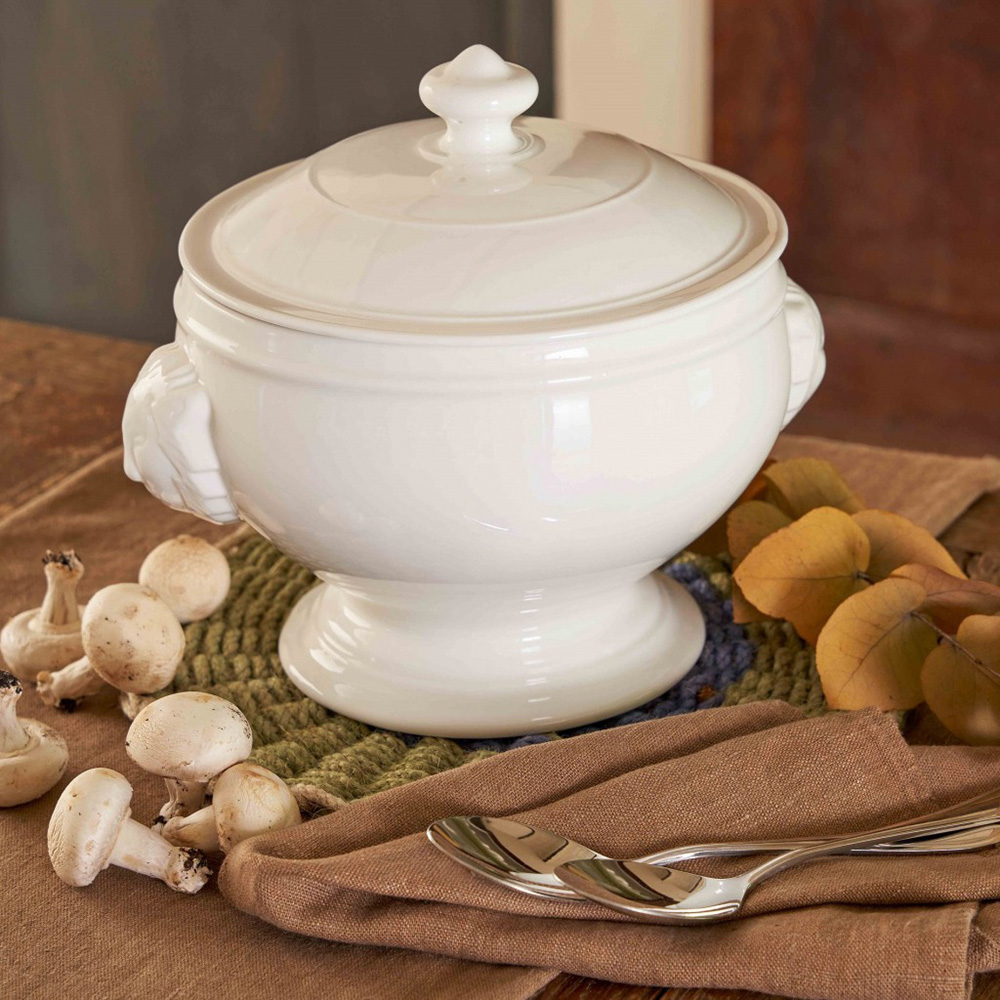 Чаша супова з кришкою LION La Porcellana Bianca CHIMERA, порцеляна, діам. 11 см, 365 мл