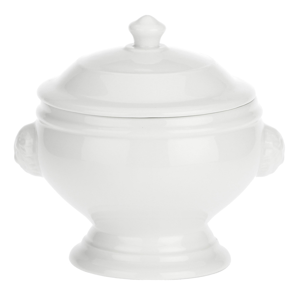 Чаша супова з кришкою LION La Porcellana Bianca CHIMERA, порцеляна, діам. 11 см, 365 мл