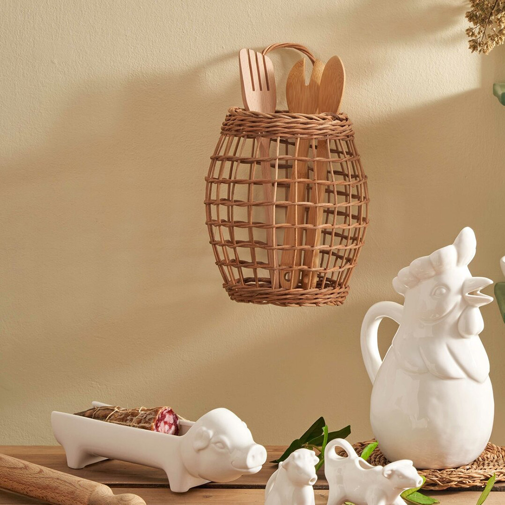 Підставка для салямі La Porcellana Bianca FATTORIA, "свинка", порцеляна, 27,5 х 6 см