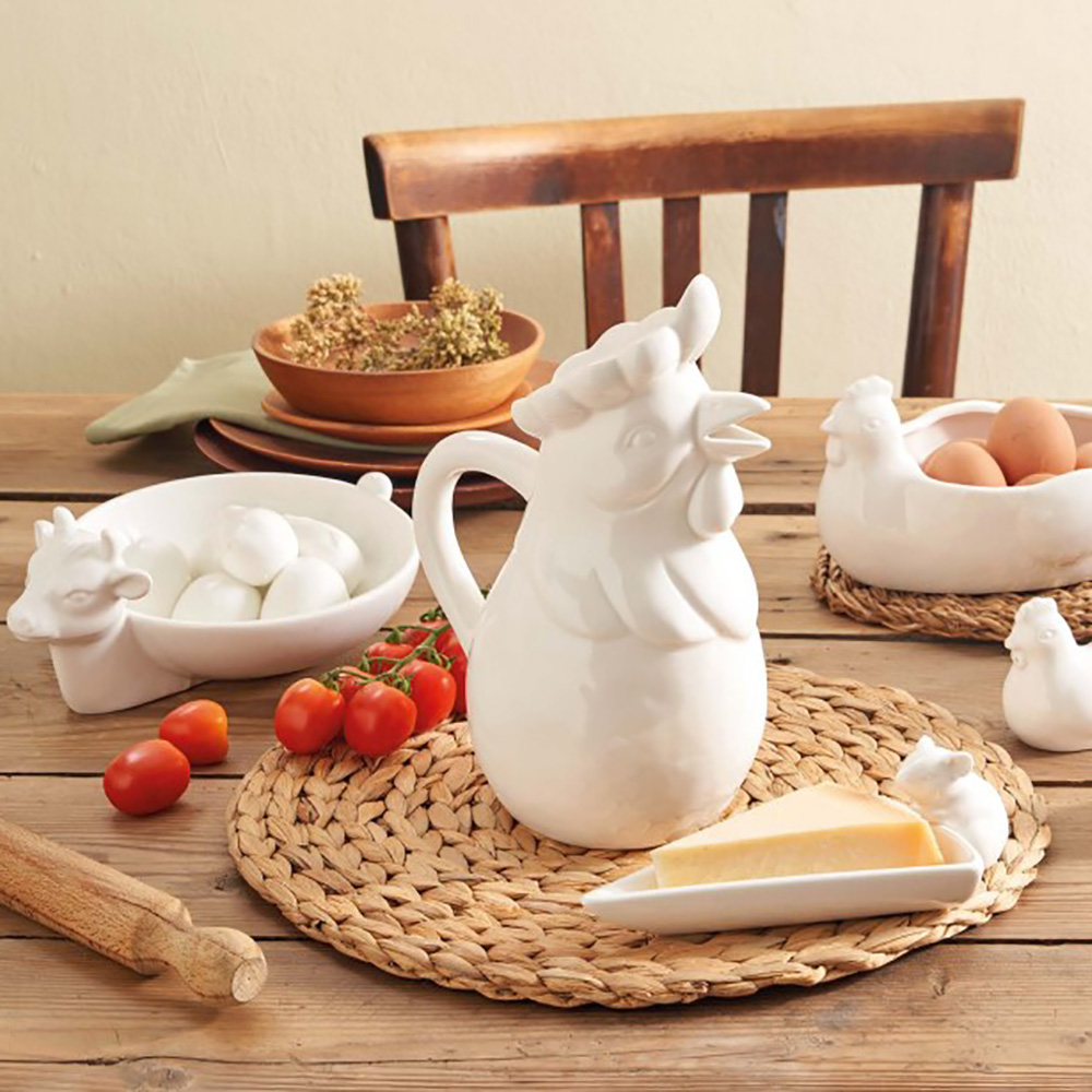 Тарілка сервірувальна La Porcellana Bianca FATTORIA, "корова", порцеляна, діам. 16 см