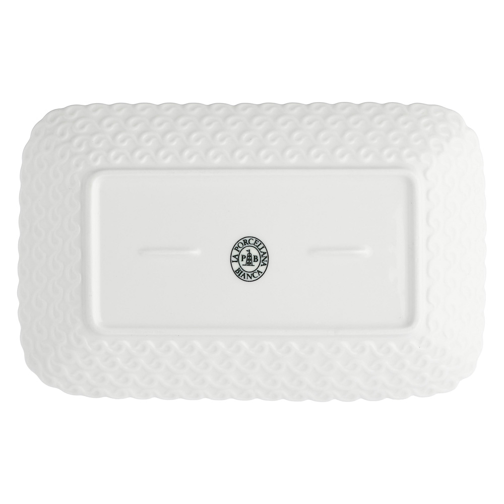 Поднос прямоугольный La Porcellana Bianca MOMENTI, фарфор, 20 х 13 см