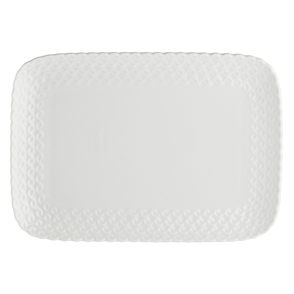 Поднос прямоугольный La Porcellana Bianca MOMENTI, фарфор, 27 х 19 см
