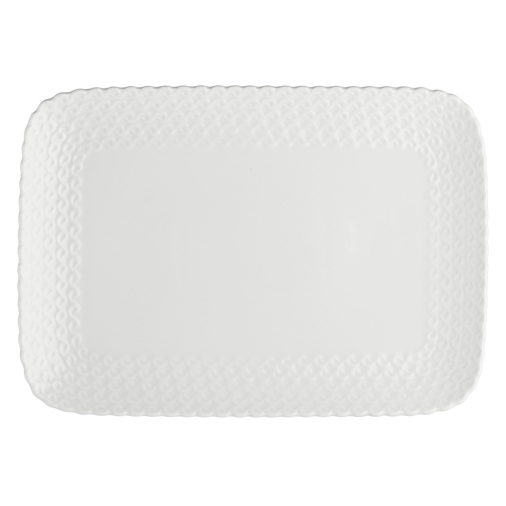 Поднос прямоугольный La Porcellana Bianca MOMENTI, фарфор, 35 х 26 см