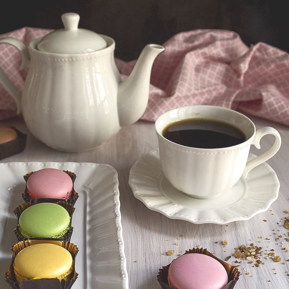 Чашка для кофе с блюдцем La Porcellana Bianca DUCALE, фарфор, 80 мл