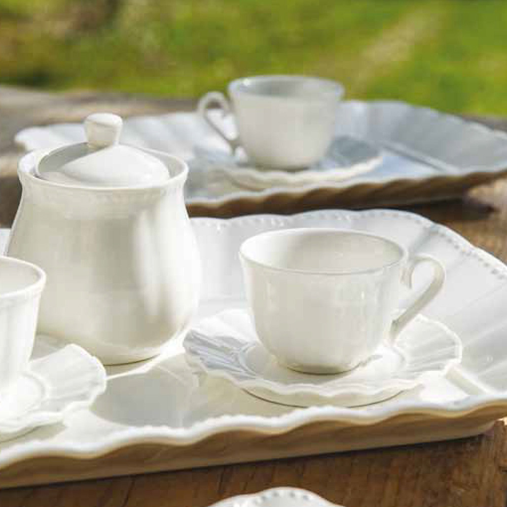 Блюдо сервировочное прямоугольное La Porcellana Bianca DUCALE, фарфор, 20 х 13 см