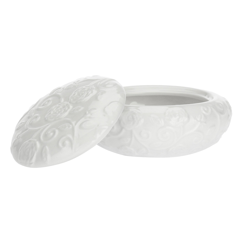 Емкость с крышкой La Porcellana Bianca FLORENTINA, фарфор, диам. 10 см