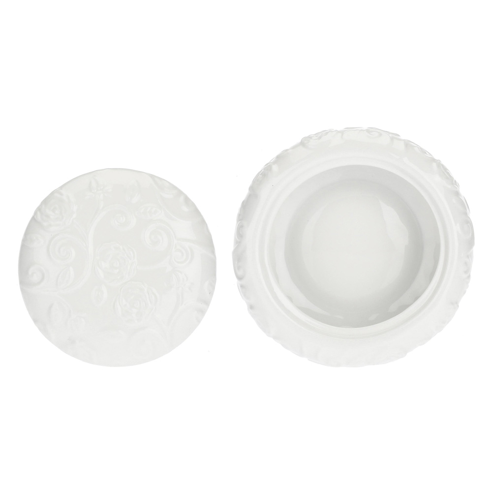Емкость с крышкой La Porcellana Bianca FLORENTINA, фарфор, диам. 10 см