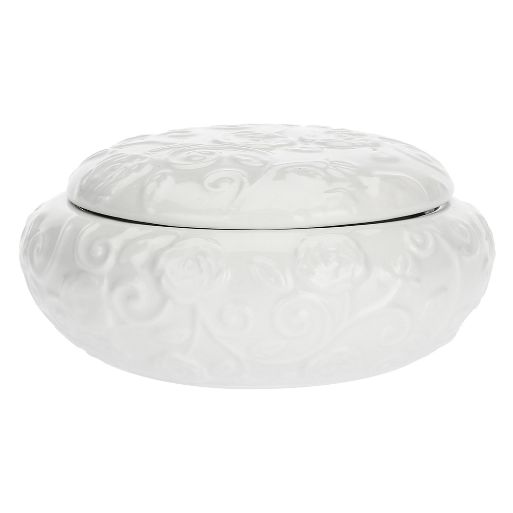 Емкость с крышкой La Porcellana Bianca FLORENTINA, фарфор, диам. 12,5 см