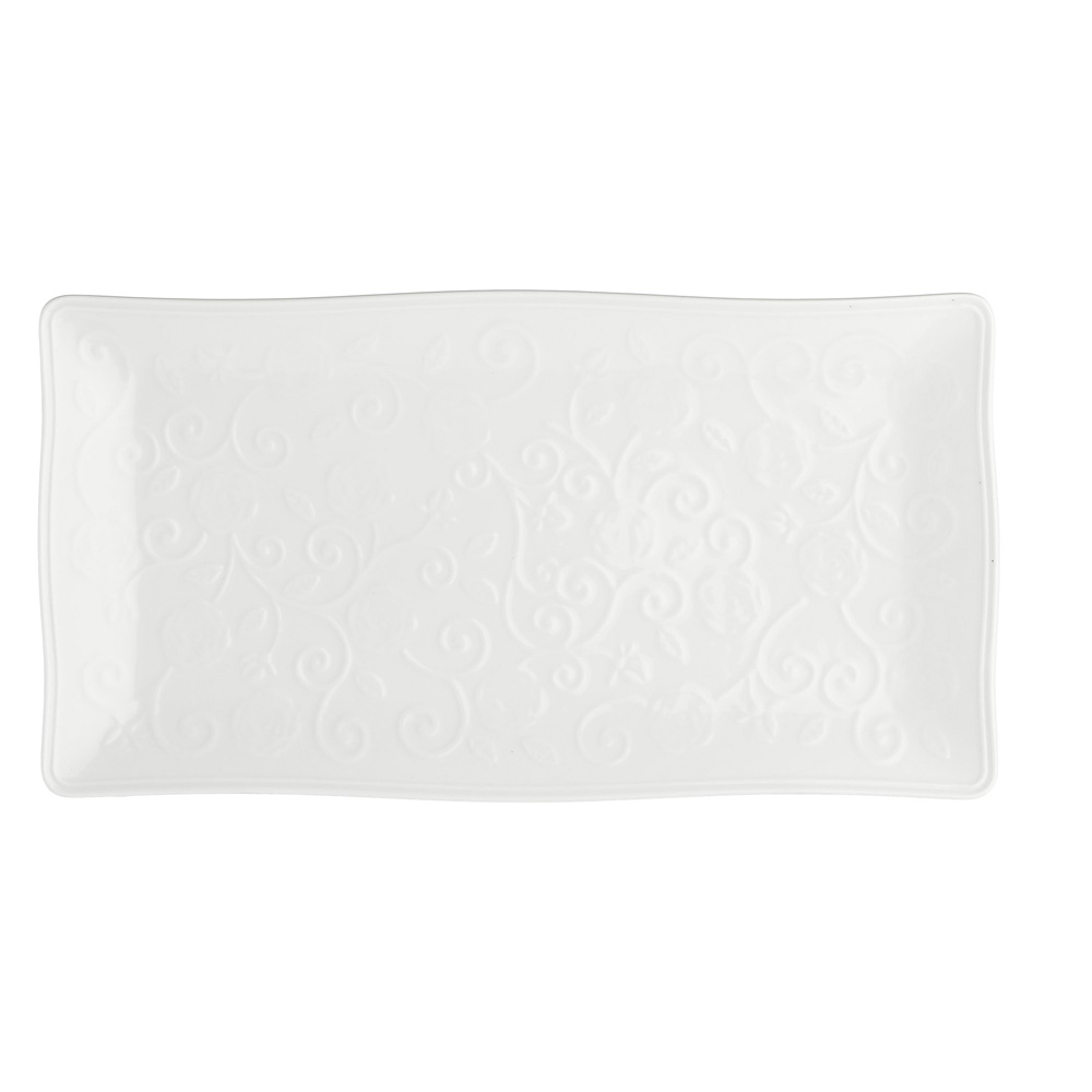 Поднос прямоугольный La Porcellana Bianca FLORENTINA, фарфор, 30 х 16 см