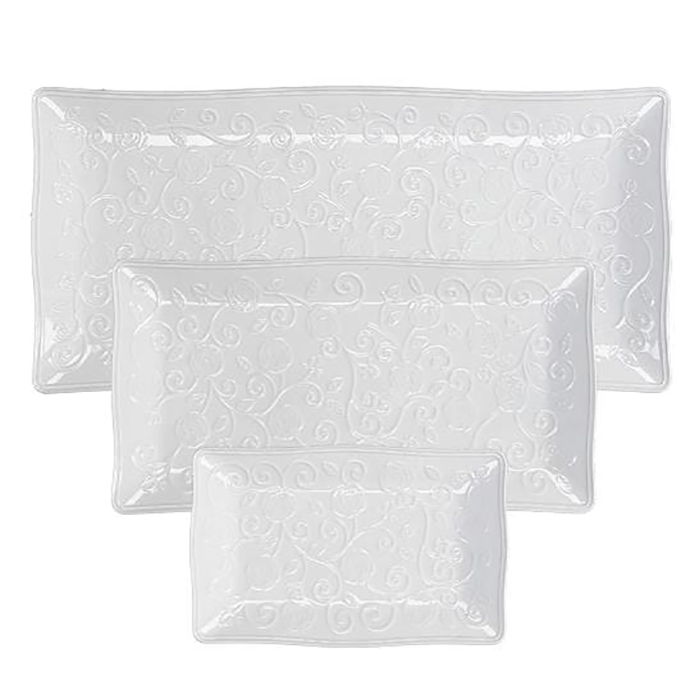 Поднос прямоугольный La Porcellana Bianca FLORENTINA, фарфор, 30 х 16 см