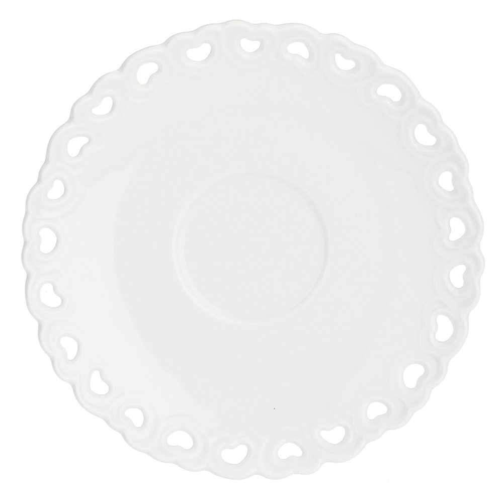 Чашка для кофе с блюдцем La Porcellana Bianca VALENTINO, фарфор, 80 мл