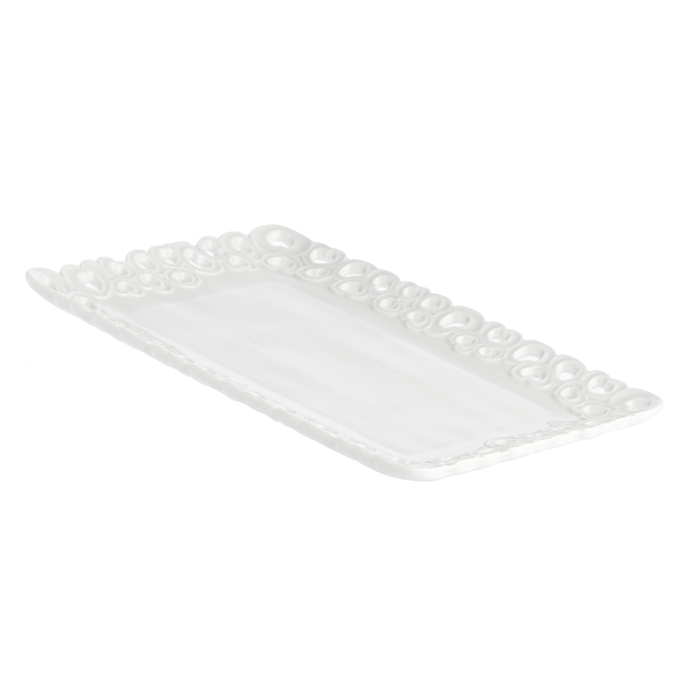 Піднос прямокутний La Porcellana Bianca VALENTINO, порцеляна, 31 х 22 см