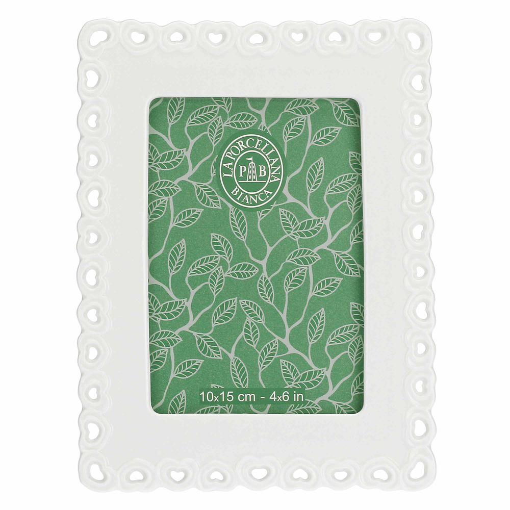 Рамка для фото La Porcellana Bianca VALENTINO, фарфор, 10 х 15 см