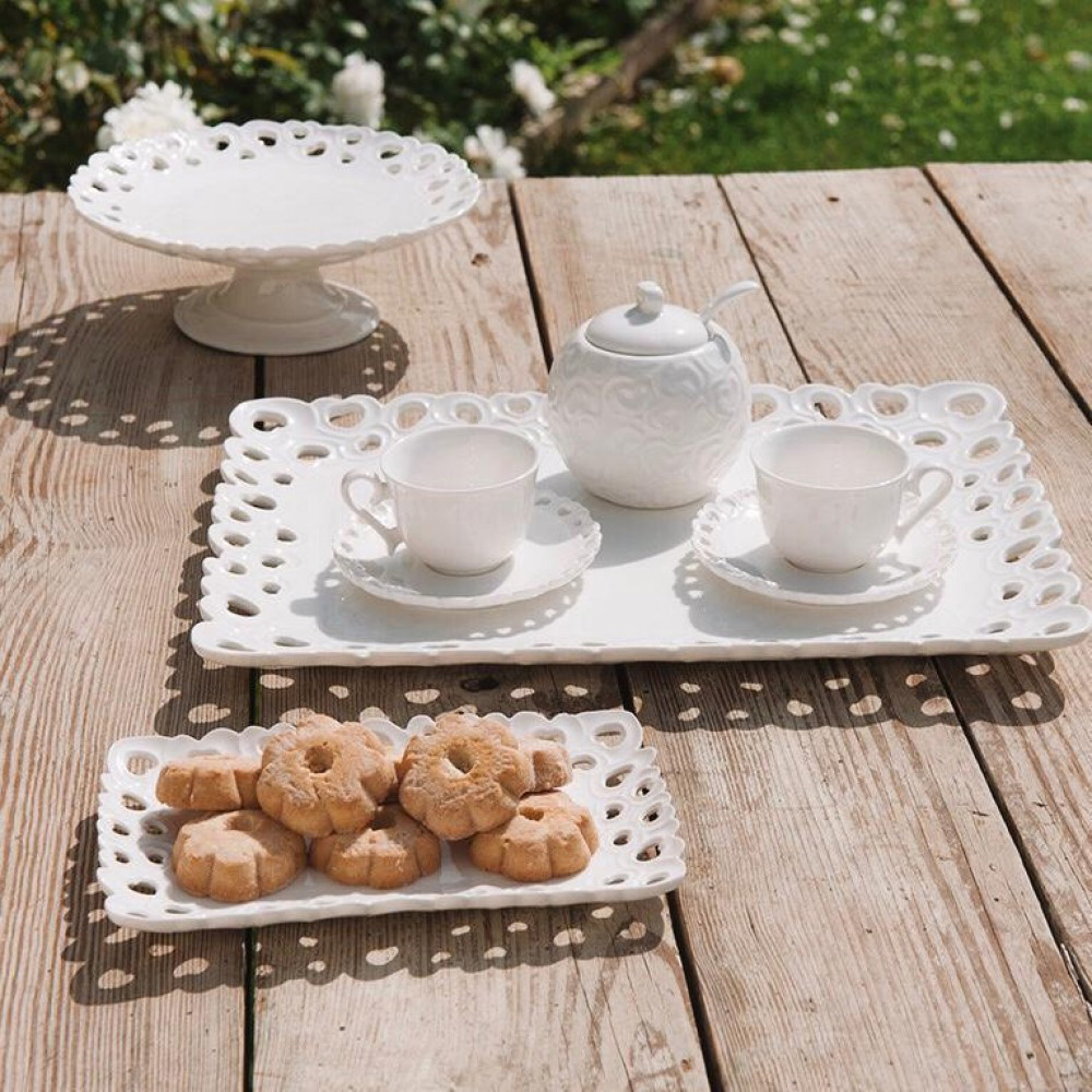 Сахарница с ложкой La Porcellana Bianca VALENTINO, фарфор, 270 мл