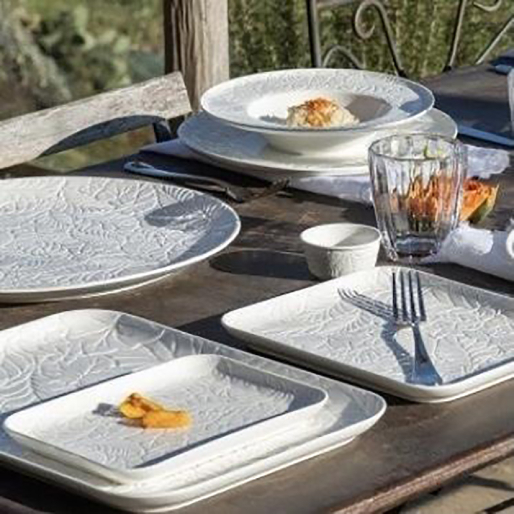 Поднос сервировочный La Porcellana Bianca BOSCO, фарфор, 24,5 х 20 см