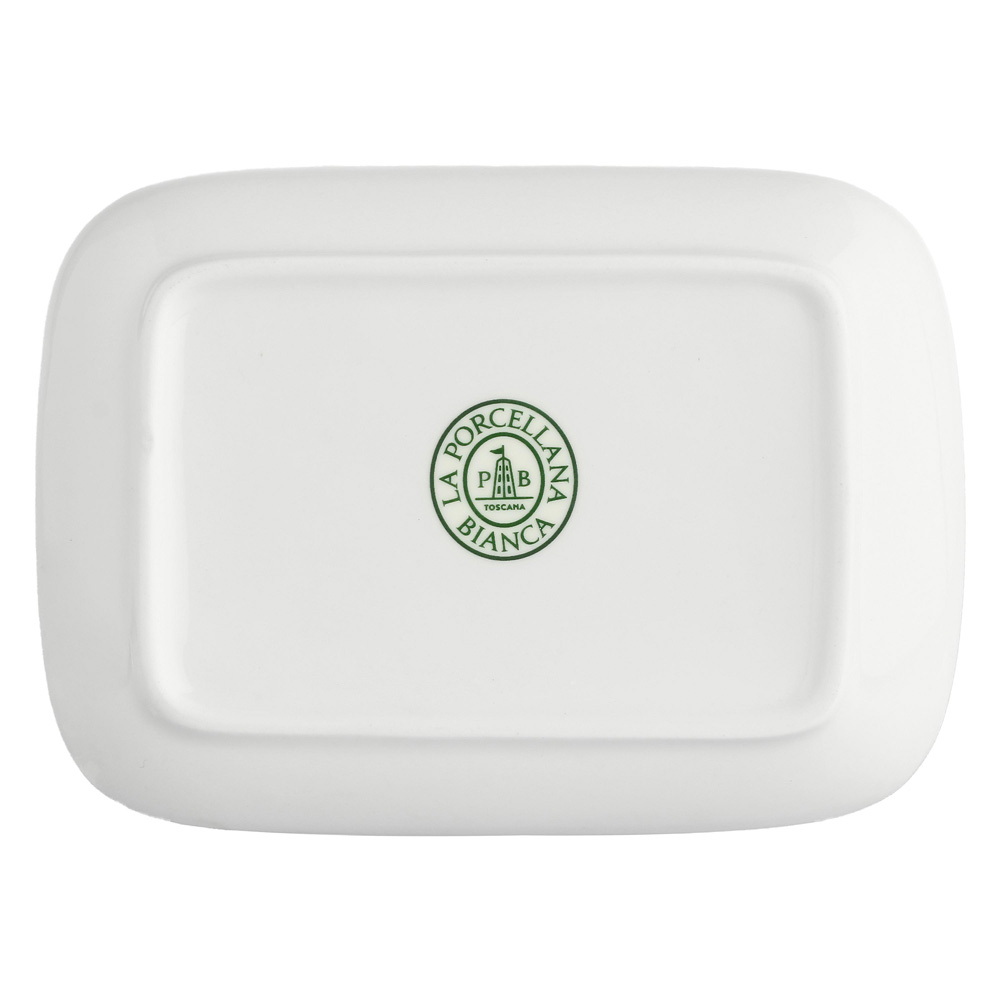Тарілка прямокутна La Porcellana Bianca ESSENZIALE NEW AGE, порцеляна, 15 х 10 х 2,1 см