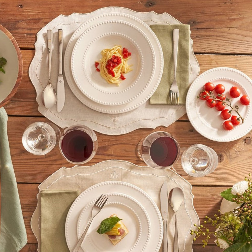 Чашка для чая с блюдцем La Porcellana Bianca COLLINA, фарфор, 350 мл