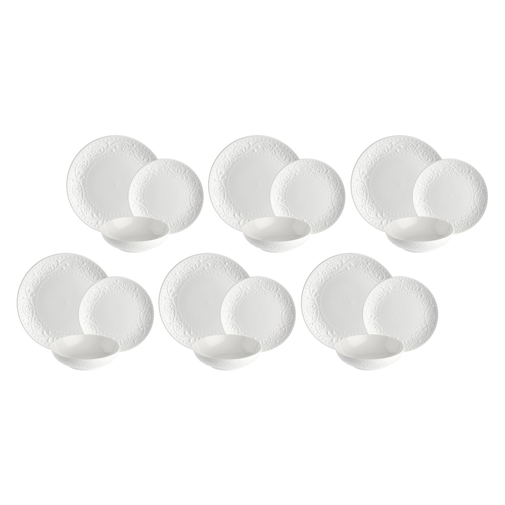 Набір столового посуду La Porcellana Bianca SOGNANTE, порцеляна, 18 пр.