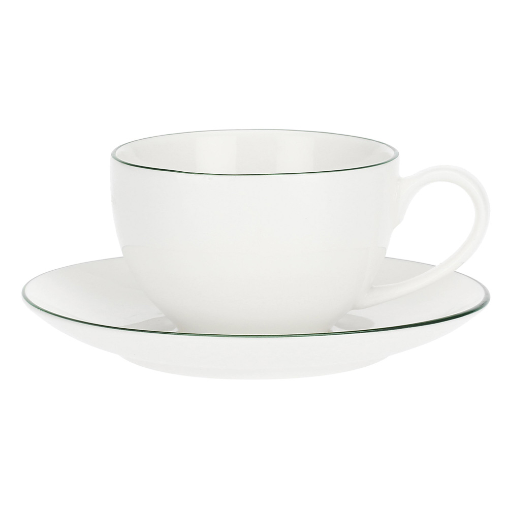 Чашка для кави з блюдцем La Porcellana Bianca DINTORNO, порцеляна, 100 мл