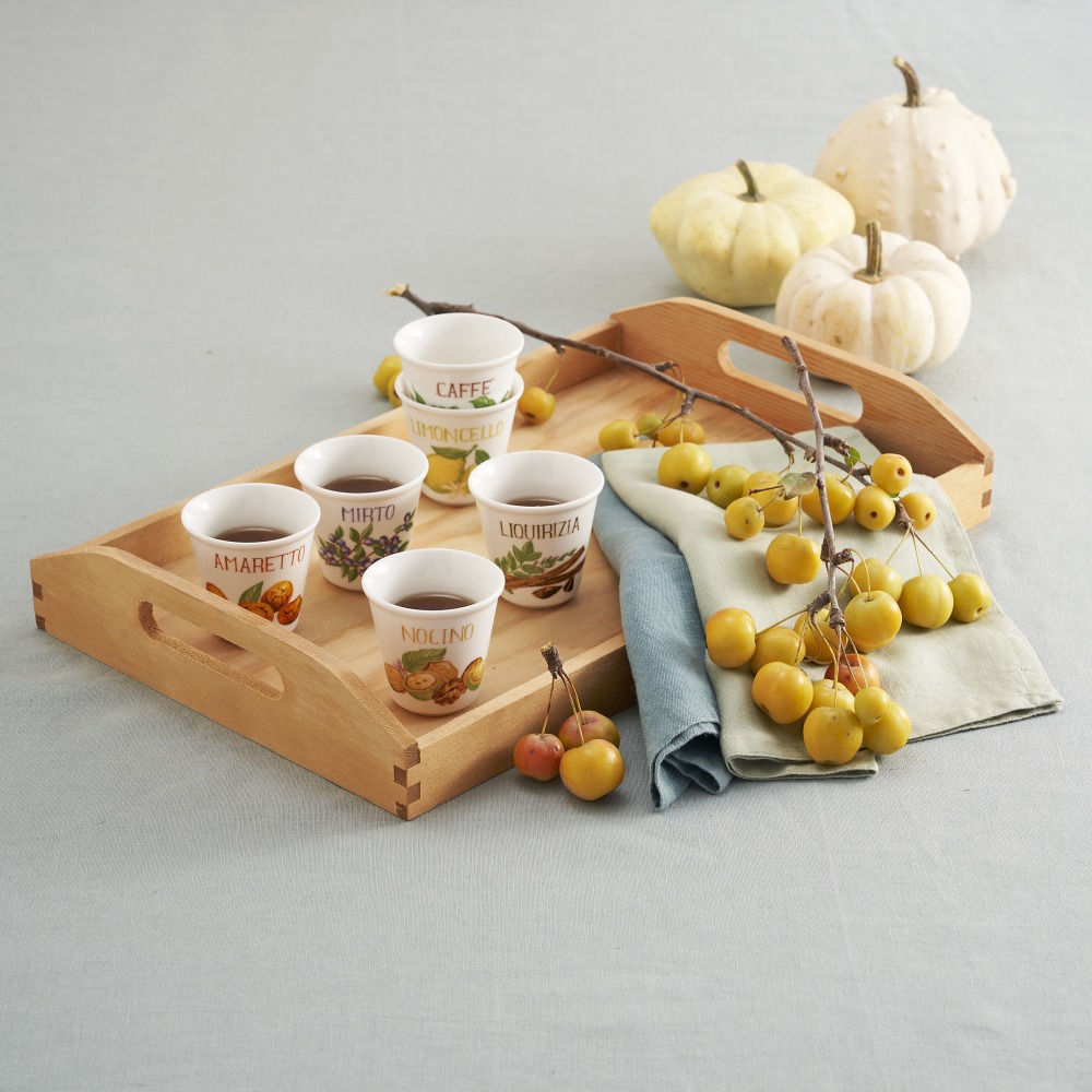 Набор шотов La Porcellana Bianca LIQUORELLI MIX, фарфор, 75 мл, 6 шт.