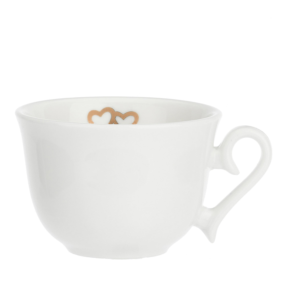 Набор чашек для кофе с блюдцем La Porcellana Bianca VALENTINO ORO, фарфор, 2 пр.