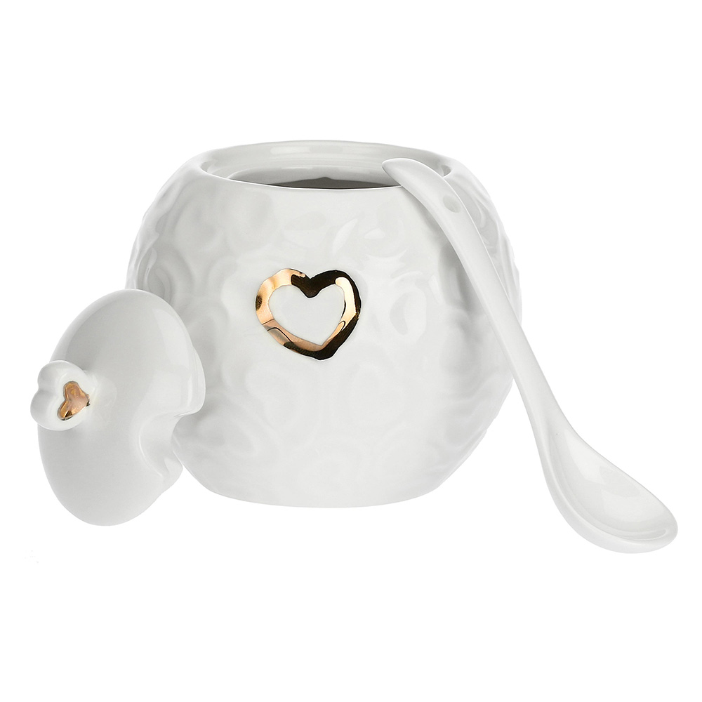 Цукорниця La Porcellana Bianca VALENTINO ORO, порцеляна, 270 мл