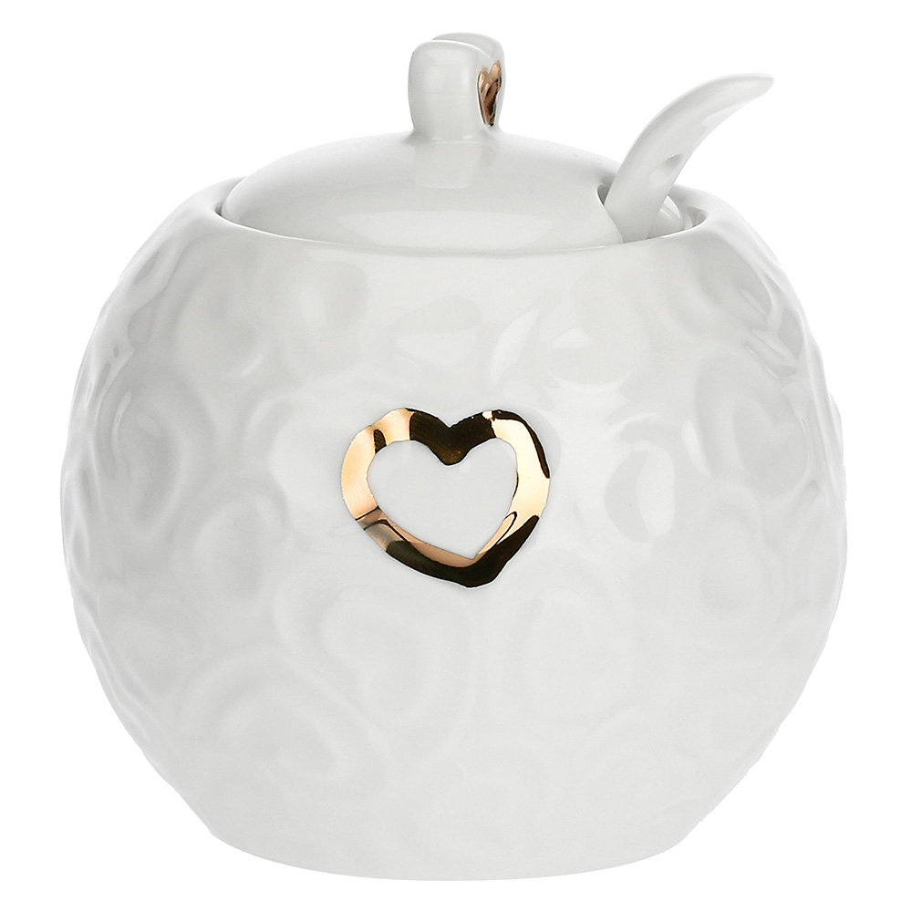 Сахарница La Porcellana Bianca VALENTINO ORO, фарфор, 270 мл