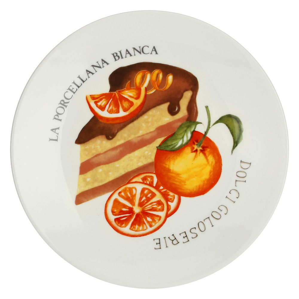 Набор тарелок для десерта La Porcellana Bianca GOLOSERIE, фарфор, диам. 17,5 см, 6 пр.