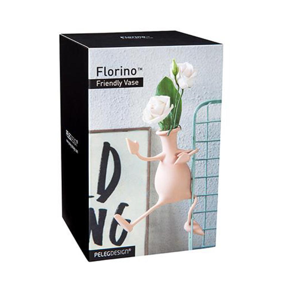 Ваза Peleg Design Florino, светло-розовая