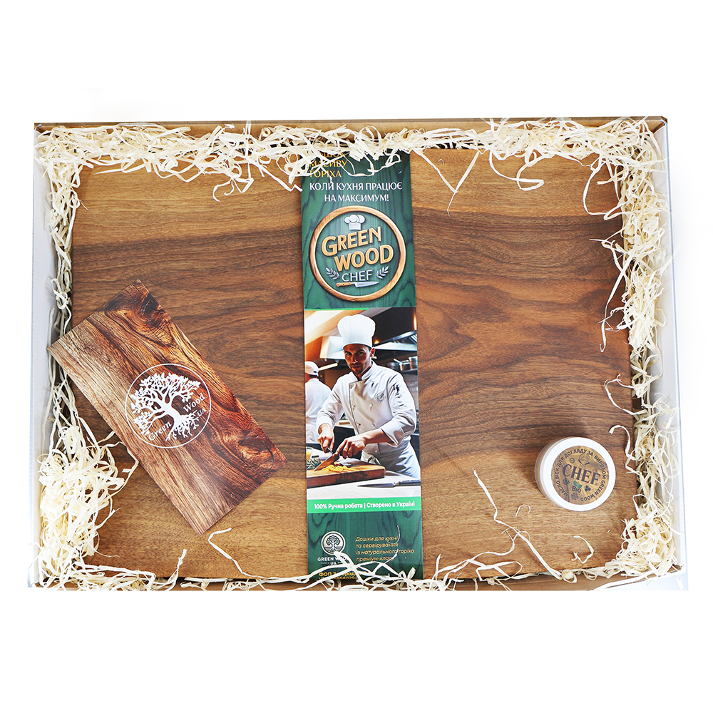 Доска разделочная Green Wood Chef, прямоугольная, орех, 35 х 50 х 4 см