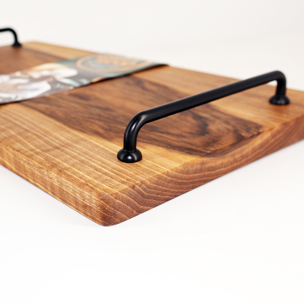 Доска разделочная с ручками Green Wood Chef, прямоугольная, орех, 25 х 50 х 2 см