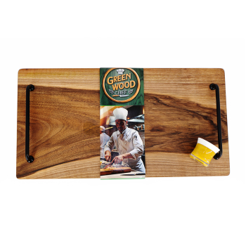 Доска разделочная с ручками Green Wood Chef, прямоугольная, орех, 25 х 50 х 2 см