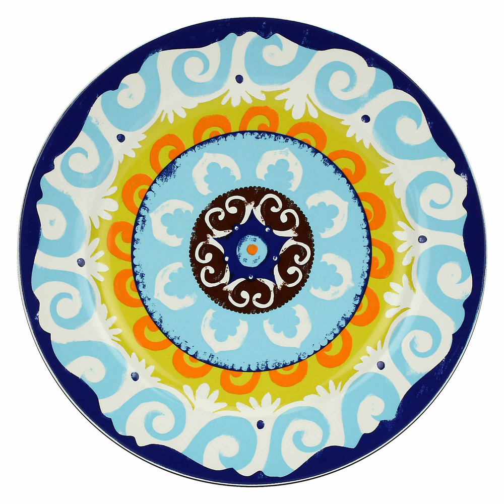 Набір тарілок обідніх Rose&Tulipani Milano NADOR, кераміка, діам. 27 см, 6 шт.