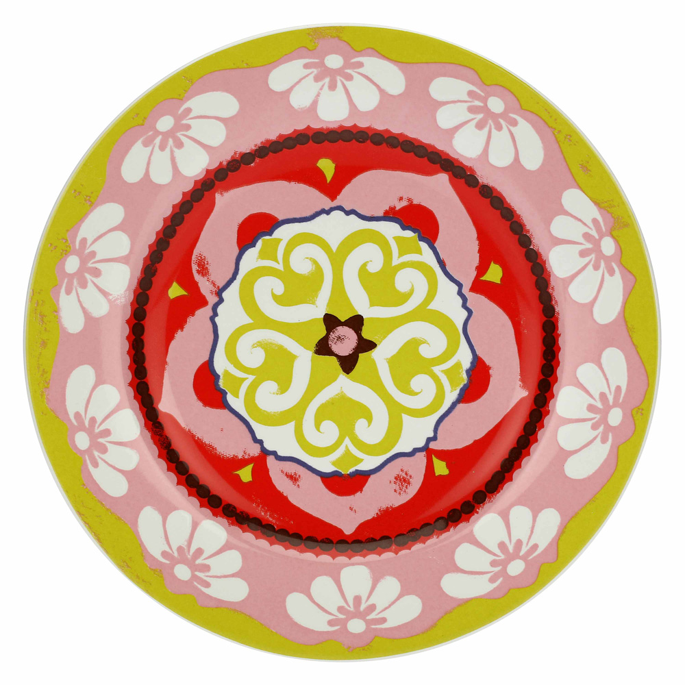 Набір тарілок для десерту Rose&Tulipani Milano NADOR, кераміка, діам. 20,5 см, 6 шт.