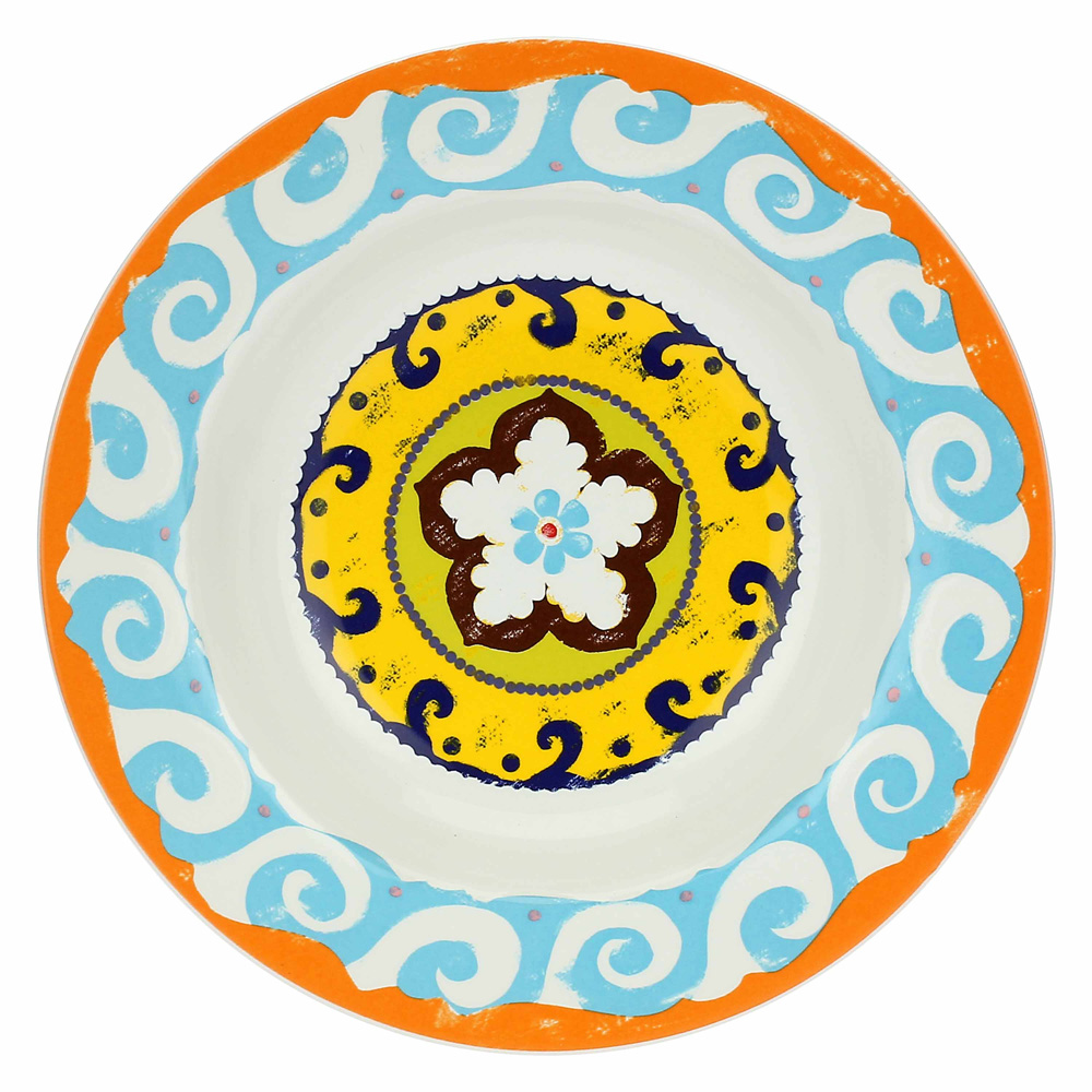 Набор тарелок для супа Rose&Tulipani Milano NADOR, керамика, диам. 23 см, 6 шт.