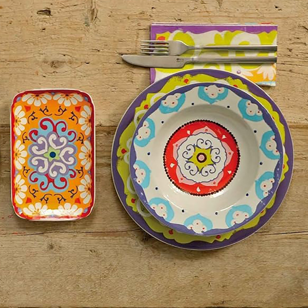 Набор тарелок для супа Rose&Tulipani Milano NADOR, керамика, диам. 23 см, 6 шт.