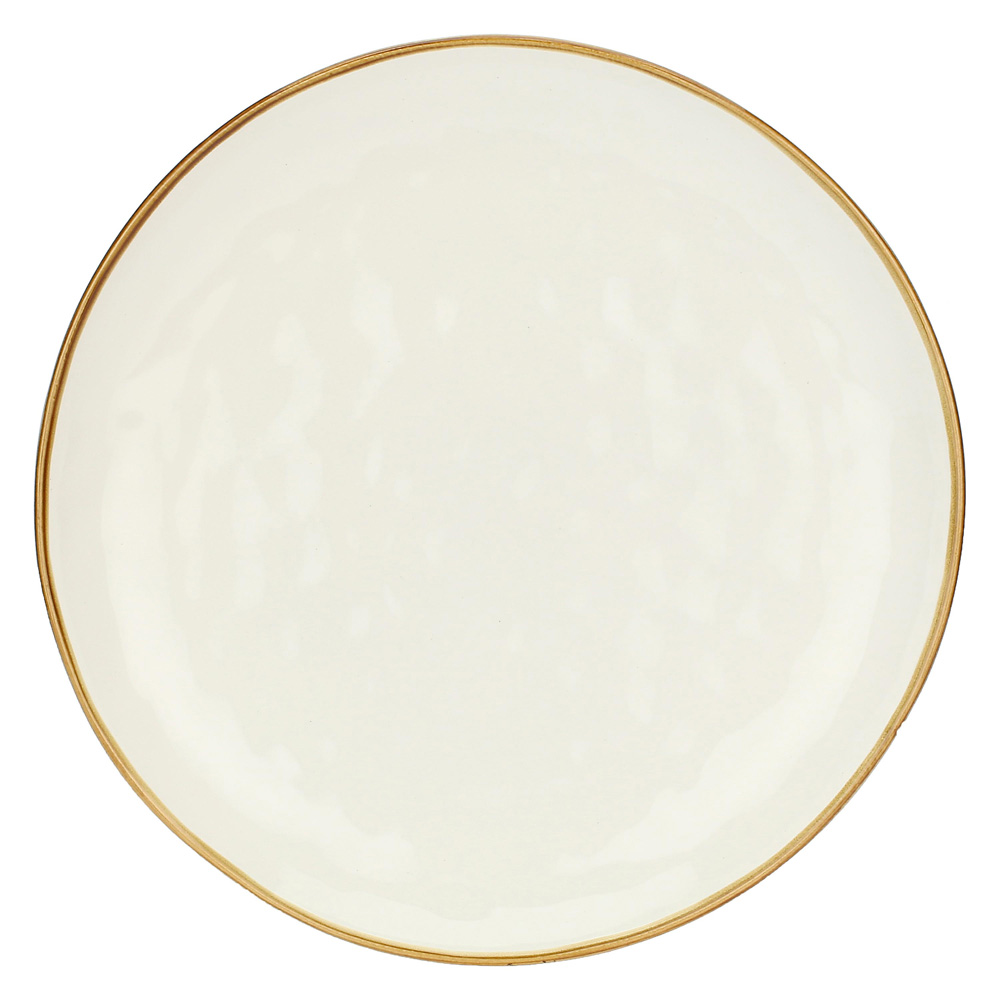 Блюдо сервірувальне кругле Rose&Tulipani Milano CONCERTO AVORIO, керамограніт, кремовий, діам. 32 см