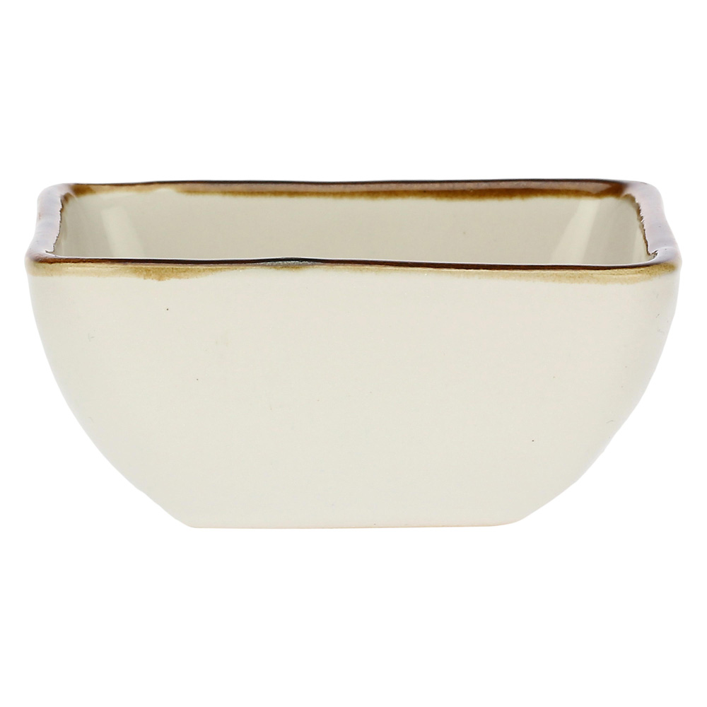 Мисочка Rose&Tulipani Milano CONCERTO AVORIO, керамограніт, кремовий, 8 х 8 см